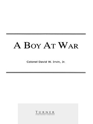 cover image of A Boy at War